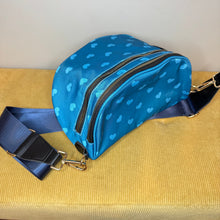 Load image into Gallery viewer, The Roni Nylon Crossbody - Dark Blue Hearts