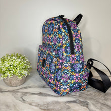 Load image into Gallery viewer, Mini Backpack - Bold Purple Orange Pink Tie Dye