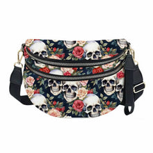 Load image into Gallery viewer, The Roni Nylon Crossbody - Skull Floral - PREORDER