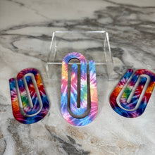 Load image into Gallery viewer, Jumbo Paperclip - Glitter Tie Dye