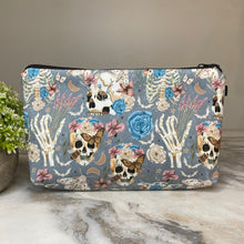 Load image into Gallery viewer, Pouch - Halloween Fall - Skeleton Floral