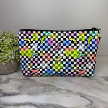 Load image into Gallery viewer, Pouch - Halloween Fall - Rainbow Bat Checker