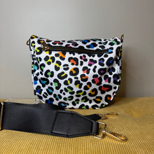 Load image into Gallery viewer, The Roni Nylon Crossbody - Rainbow Animal Print