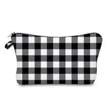 Load image into Gallery viewer, Pouch - Plaid Black White