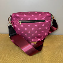 Load image into Gallery viewer, The Roni Nylon Crossbody - Maroon Heart