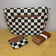 Load image into Gallery viewer, The Roni Crossbody - Canvas Tan Black Camel Check