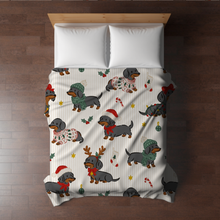 Load image into Gallery viewer, Blanket Christmas #43 - Dog Dachshund - PREORDER