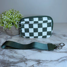 Load image into Gallery viewer, Rue - Nylon Wristlet Wallet - Olive Check
