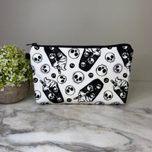 Load image into Gallery viewer, Pouch - Halloween Fall - Black & White Coffee Skull