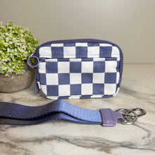 Load image into Gallery viewer, Rue - Nylon Wristlet Wallet - Plum Check