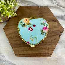 Load image into Gallery viewer, Compact Mirror - Blue Floral