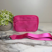 Load image into Gallery viewer, Rue - Nylon Wristlet Wallet - Hot Pink