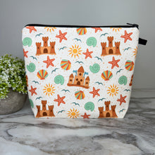 Load image into Gallery viewer, Pouch XL - Summer Sand Castle + Sun