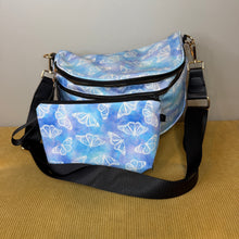 Load image into Gallery viewer, Bundled Set - Roni & Pouch - Butterfly Blue Purple Watercolor