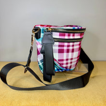 Load image into Gallery viewer, The Roni Nylon Crossbody - Plaid Ombre White