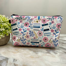 Load image into Gallery viewer, Pouch - Books Floral Pink