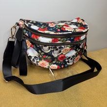Load image into Gallery viewer, The Roni Nylon Crossbody - Skull Floral - PREORDER