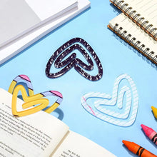 Load image into Gallery viewer, Jumbo Paperclip - Heart Notebook Paper