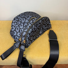 Load image into Gallery viewer, The Roni Nylon Crossbody - Black & Grey Animal
