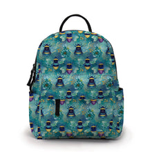 Load image into Gallery viewer, Mini Backpack - Teal Floral Bee
