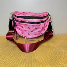 Load image into Gallery viewer, The Roni Nylon Crossbody - Light Pink Hearts