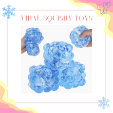 Load image into Gallery viewer, Squishy Toy - Blue Snowflake Nine Cube
