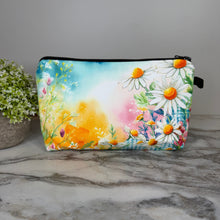 Load image into Gallery viewer, Pouch - Floral Ombré Gingham Daisy