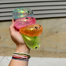 Load image into Gallery viewer, Squishy Toy - Viral Dumpling, Slow Rise Glitter #2 - Orange