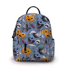Load image into Gallery viewer, Mini Backpack - Halloween Fall - Blue Friends