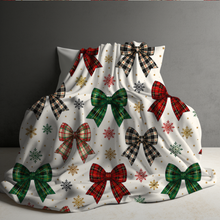 Load image into Gallery viewer, Blanket Christmas #39 - Cream Bows - PREORDER