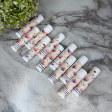 Load image into Gallery viewer, Lip Balm - Buttercream Orange Purple Floral