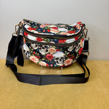Load image into Gallery viewer, The Roni Nylon Crossbody - Skull Floral - PREORDER