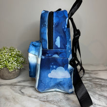 Load image into Gallery viewer, Mini Backpack - Blue Ombre Cloud