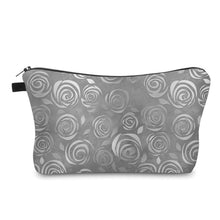 Load image into Gallery viewer, Pouch - Floral, Grey Roses