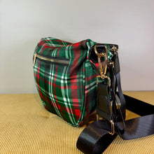 Load image into Gallery viewer, The Roni Nylon Crossbody - Green Plaid - PREORDER