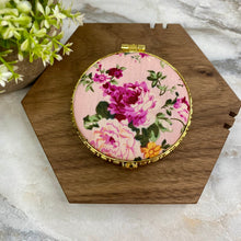 Load image into Gallery viewer, Compact Mirror - Pink Floral (by shape)