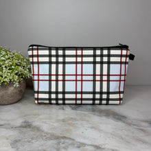 Load image into Gallery viewer, Pouch - Plaid Blue Tan
