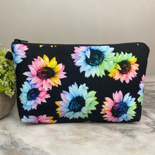 Load image into Gallery viewer, Pouch - Floral, Sunflower Rainbow