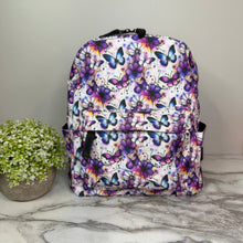 Load image into Gallery viewer, Mini Backpack - Butterfly Purple