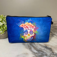 Load image into Gallery viewer, Pouch - Halloween Fall, Paisley Skull