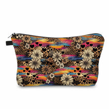 Load image into Gallery viewer, Pouch - Animal Print Rainbow Stripe Floral