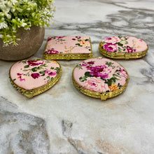 Load image into Gallery viewer, Compact Mirror - Pink Floral (by shape)