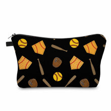 Load image into Gallery viewer, Pouch - Softball on Black