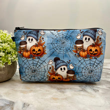 Load image into Gallery viewer, Pouch - Halloween Fall, Pumpkin Ghost Coffee