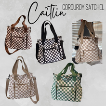 Load image into Gallery viewer, Caitlin Handbag - Corduroy Checker