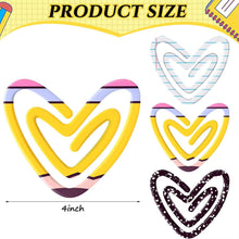 Load image into Gallery viewer, Jumbo Paperclip - Heart Notebook Paper