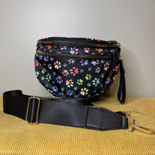 Load image into Gallery viewer, The Roni Nylon Crossbody - Rainbow Paw Print
