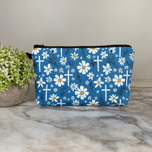 Load image into Gallery viewer, Pouch - Religious, Floral Cross