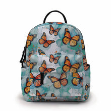 Load image into Gallery viewer, Mini Backpack - Butterfly Orange Teal