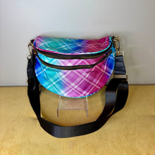 Load image into Gallery viewer, The Roni Nylon Crossbody - Plaid Criss Cross